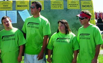 Our racers at the awards panel